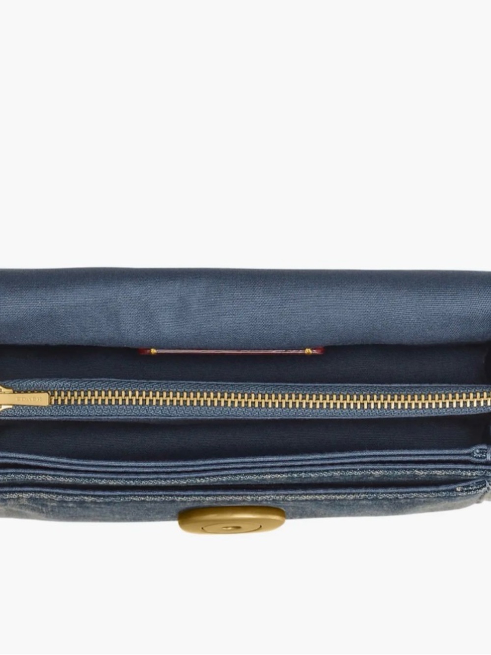 COACH - Tabby 20 Cotton Denim Shoulder Bag - Picture 4 of 4